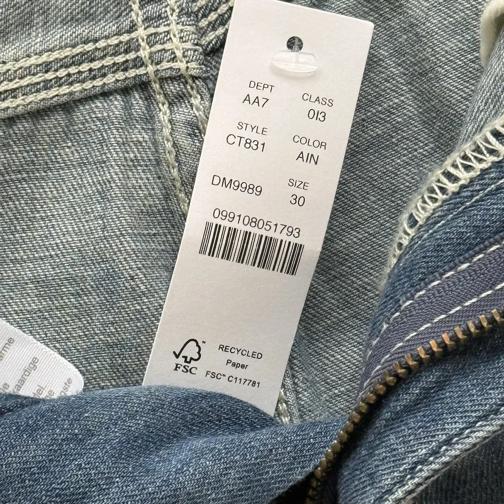 Wallace & Barnes cotton Linen carpenter jean Pant Men's Size 30 Soft Fabric NWT